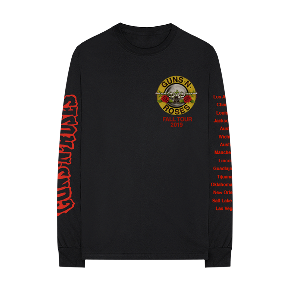 GN'R Bloody Bullet Black Long Sleeve T-Shirt