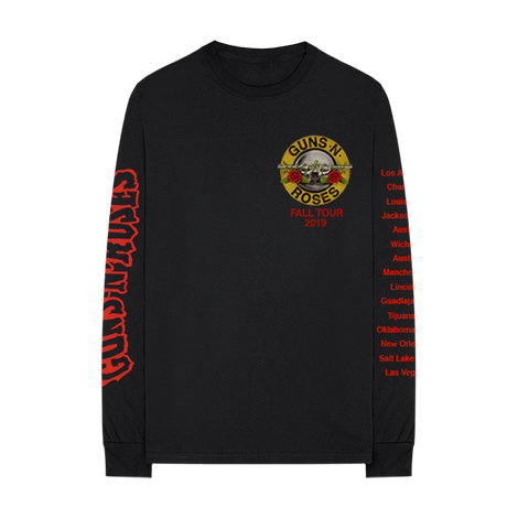 GN'R Bloody Bullet Black Long Sleeve T-Shirt