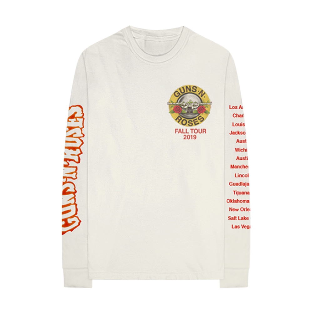 GN'R Bloody Bullet Natural Long Sleeve T-Shirt