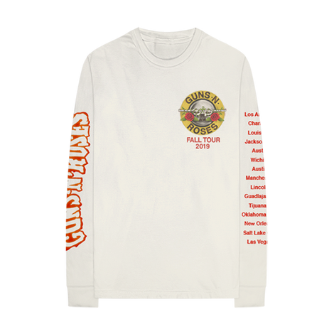 GN'R Bloody Bullet Natural Long Sleeve T-Shirt